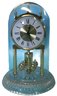 Linden Quartz Movement Crystal Anniversary Clock With Glass Dome, 6.5' Diam. X 9'H
