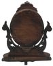 Antique Victorian Ladies Dressing Table Top TIlt Mirrored Jewelry Box, 16'W X 8'D X 18.5'H