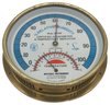 Comination German Mde Barometer And Thermometer, Advertising Mitchell Instruments, 5-7/8' Diam.
