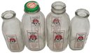 4 Pcs Sherman Farms Milk Bottles, 2-Quart & 2-Pints
