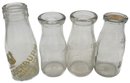 4 Half Pint Milk Bottles, Cockburn, Maine Seal, Turner Centre, Bonny Brook/Buckman Dairy