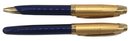 Montefiore 2 Pen Boxed Set, Fine Point And Medium Point, Cobalt Blue & Gold, USED