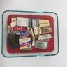 Lot Of Vintage World-Wide Match Collection In Glass Pyrex Covered Baking Dish