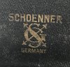 Vintage German Drafting Tools Compasses In Leather Case, SCHOENKER