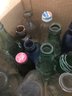 Varied Collection Of Vintage Bottles & 2 Cans, Approx. 34 Pcs, Including Coke, Pepsi, Cobalt Blue