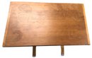 Vintage Stretcher Base, Bread Board End Side Table By Hagerty Furniture