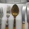 13 Pcs Mixed Lot Antique & Vintage Cutlery, Carving Knife 12.5'