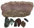 Mineral Lot, 1 Large Rock And 6 Small Pieces