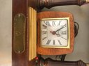 Vintage Sessions Electric Clock And Desk Lamp Combination, 20' X 6' X 12.5'H