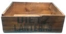 Antique Dietz Buckeye Dash Lantern Wooden Crate, Advertizing Half Doz. 24-1/2' X 19-3/8' X 8'H