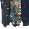 Six (6) Vintage Automobile Themed Men's Neckties