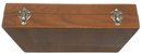 Vintage Box Flatware Set In Bamboo Design In Vermeil Finish In Wooden Case, Stamped Thailand