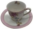 Three (3) Set Of Occupied Japan Floral Design Tea Cups And Saucers
