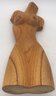Vintage Carved Wooden Statue Of Nude Woman 7.5'W X 4'D X 19.75'H