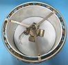 Modern Hanging Ceiling Light Of Metal And Round Mother Of Pearl Disks, 16.25' Diam. X 7.5'H, Working