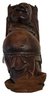 Vintage Carved Wooden Happy Hand Raised Hotei Buddah, 4'W X 3.75'D X 12'H