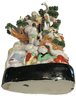 Antique Bodhidharma Monk With Children In Cherry Tree With Storks, 8'W X 8'D X 13'H