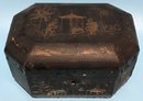 Antioue Chinese Export Octagonal Double Canister Tea Caddy, 8' X 5.5' X 4.5'H