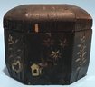 Antioue Chinese Export Octagonal Double Canister Tea Caddy, 8' X 5.5' X 4.5'H