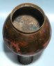 Antique Chinese Bronze Vase With Raised Relief Of Mountain, 8' Diam. X 18'H (Missing Bottom)