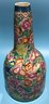 LG Antique Gorgeous Chinese Vase 3 Dragons (Blue, Pink & Orange) & Floral Designs 7.25' Diam X 15.5'H