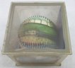 Vintage New Stock Fenway Park Unforgettaball! Printed Baseball In Acrylic Case, WIth Original Cellophane Wrap