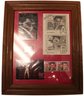 Lot Of Framed Stamp Related Items And Several Coin/stamp Combinations