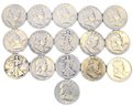 Lot Of US Silver Coins - Washington,Standing Liberty, Franklin & Walking Liberty, Kennedy, Canadian (See List)