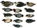13 Pc Collection Of Small Ducks Of Various Sizes And Materials, 1 Signed, Largest 4' X 2' X 2.5'H