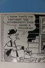 5 Original 1960s Comic Strip Hand-Drawn Panels By Bill Yates , Cartoon Professor Phineas Phumble