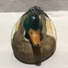 Vintage Hand Painted Ceramic Mallard Duck, 8-5/8' X 4.5' X  3.5'