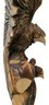 Vintage Hand Carved Wooden American Eagle And Chick, 18.5'H, No Signature