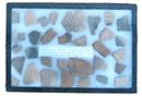 Antique Native American Pottery Shards Is Case, Case 8 X 12'
