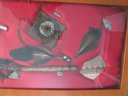 Antique Native American Arrowheads & Bead Work In Display Case, 11' X 25'