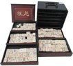 Stuning Antique Chinese Ivory Mahjong Set In Rosewood Case 8' X 5.5'x 5'H