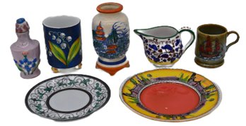 7 Pcs Small Misc Porcelain Wares, 1-Deurta Italy, 1-Occupied Japan,