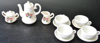 11 Pcs Vintage Miniature Tea Set Pieces, Not All Matching