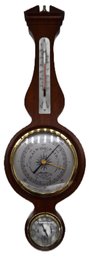 Vintage Airguide Hanging Wall Barometer With Thermometer, 23.75'H