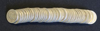Roll Of 40 Silver 1941-P Washington Quarters - Average Circulated