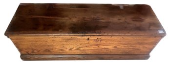 Antique 6-Board Chest With Dovetails, Hinges Replaced, 41' X 13.5' X 12.5'H
