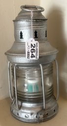 Electrified Galvanized Lantern With Globe Protector, 4' Diam. X 9.25'H