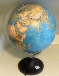 Desk Top Lighted World Globe12' Diam. 17.5'H