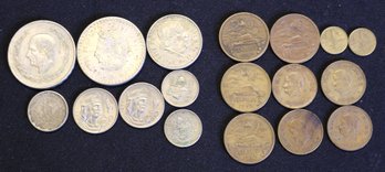 Lot Of Mexican Coins - Silver & Copper