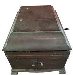 Antique 1919 Mahogany Table Top Victrola, 17' X 20.75' X 15.5'H, Restoration Project