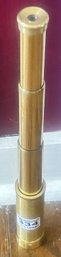 Vintage Brass Spotting Scope, Collapsible, 13.5' Extended
