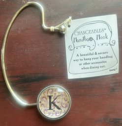New Changeables Metal Handbag Hook With The Letter 'K'