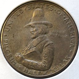 One 1920 US Commemorative Half Dollar - Pilgrim Tercentenary