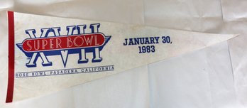 Pennant From Super Bowl XVII - 1983