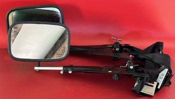 Pair Expandible  Side Truck Mirrors For Trailer Pulling