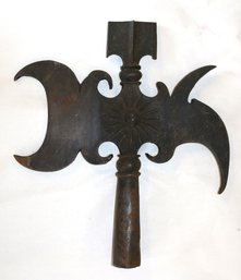 Cast Iron Midieval Style Top For Staff